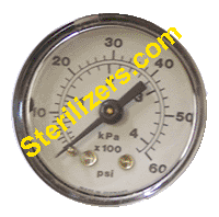 P-93910-142     Amsco Eagle 10 Sterilizer - Pressure Gauge                  